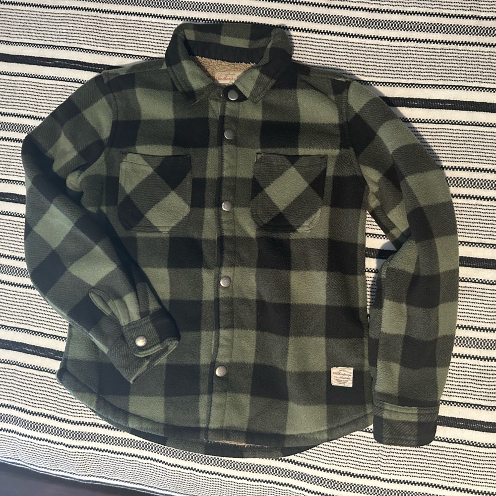 Weatherproof Green and Black Plaid Jacket